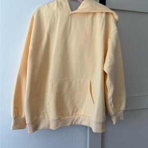 Women's Butter Yellow Hoodie Sweater